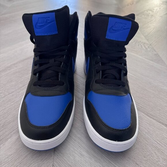 New Nike Ebernon Mid Black Game Royal (size 10) - No Box - Picture 2 of 10
